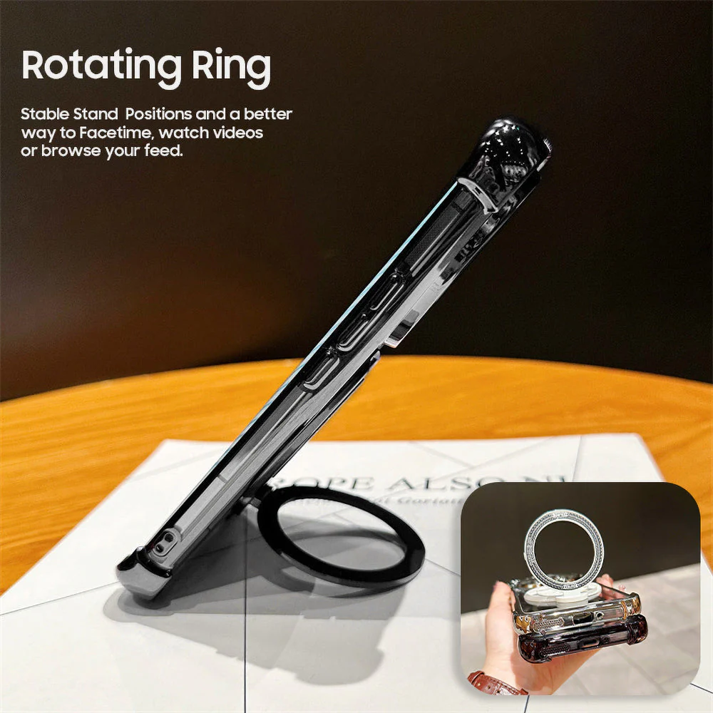 Vivo V40 Pro 5G Premium Stress Buster Wheel Rotating Shockproof Airbags Case - Image 7